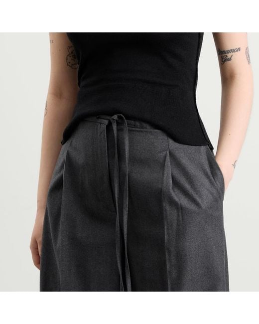 Rohe Gray Relaxed Soft Wool Trousers