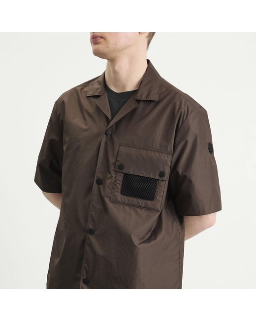 Moncler Brown Ripstop Shirt for men