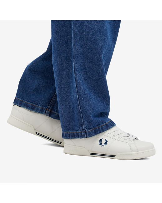 Fred Perry White B722 Leather Sneakers for men