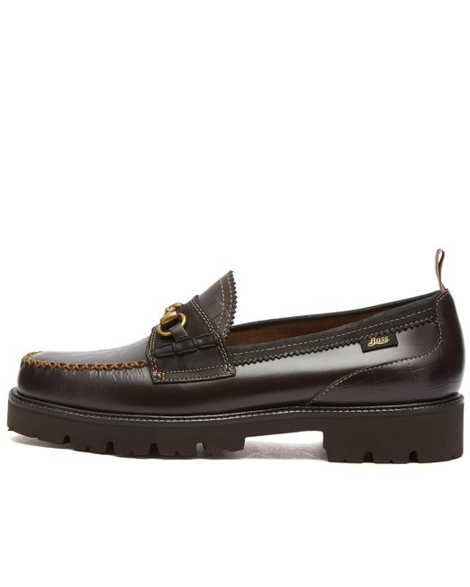 G.H.BASS Brown X Nicholas Daley Superlug Lincoln Loafer for men