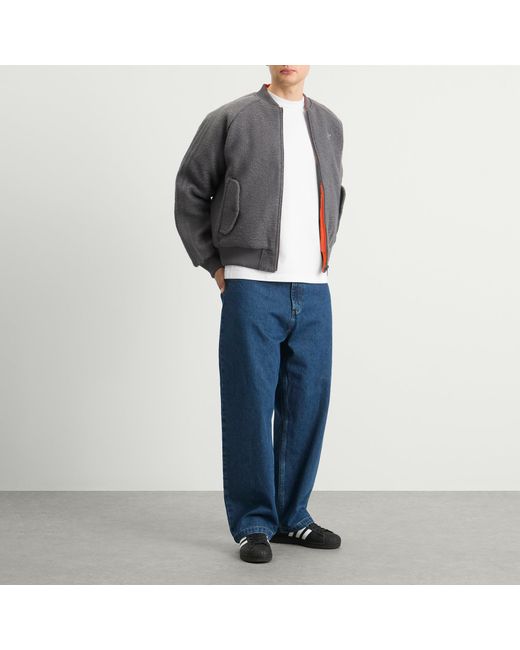 Adidas Gray Rev Bomber Jacket for men