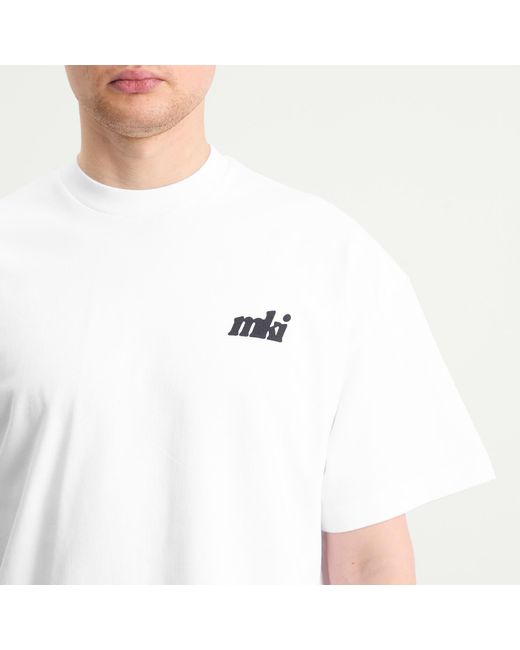 MKI Miyuki-Zoku White Stamp T-Shirt for men