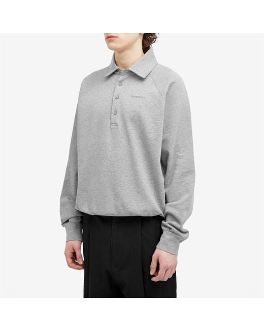 Givenchy Gray Polo Sweatshirt Light Melange for men