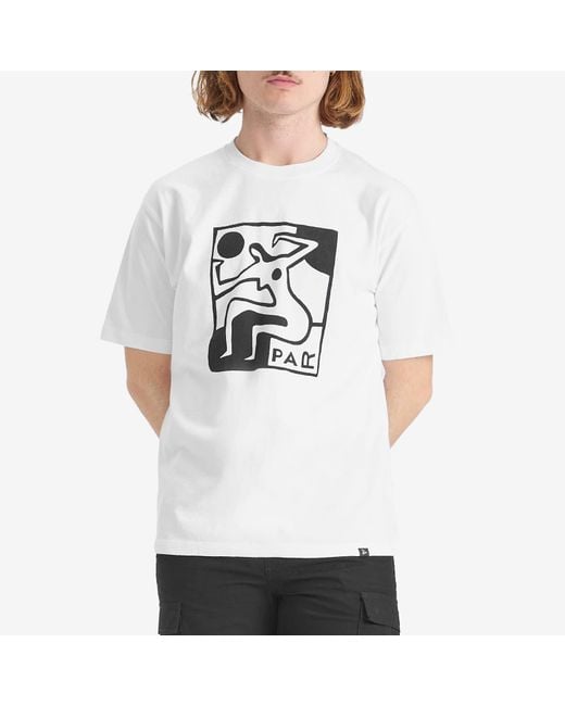 by Parra White Ball Sports T-Shirt for men