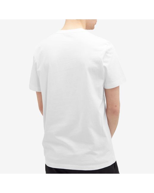 Moncler White Tonal Logo T-Shirt for men