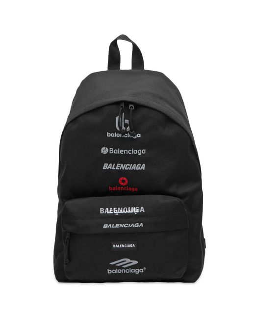 Balenciaga Black Explorer Backpack for men