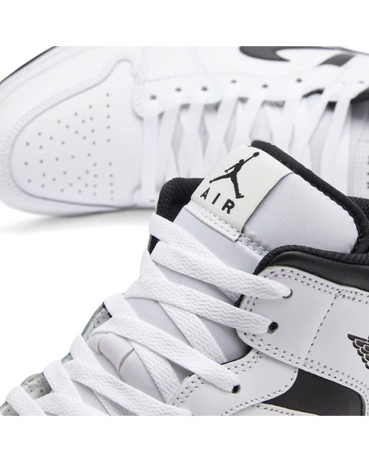 Nike White 1 Mid Sneakers for men