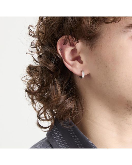 Twojeys White Icon Link Earrings