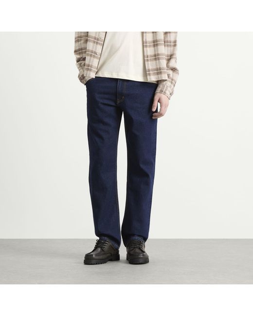 Dime Blue Straight Denim Pants for men
