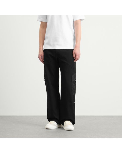 Casablanca Black Cotton Cargo Trouser for men
