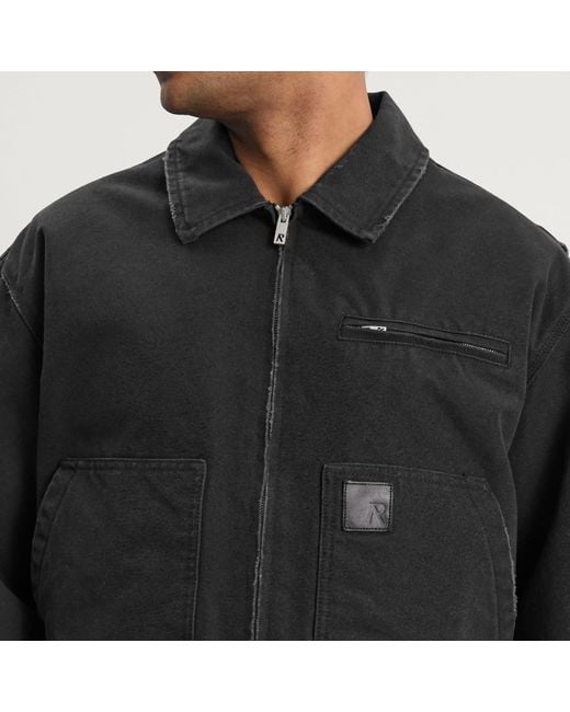 Represent Black Workwear Jacket for men