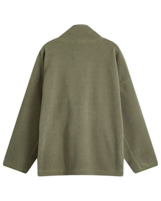 YMC Green Aaron Zip Fleece for men