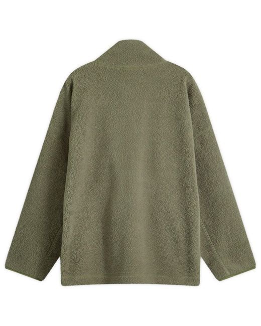 YMC Green Aaron Zip Fleece for men