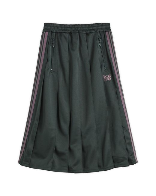 Needles Pleated Track Skirt in Green | Lyst