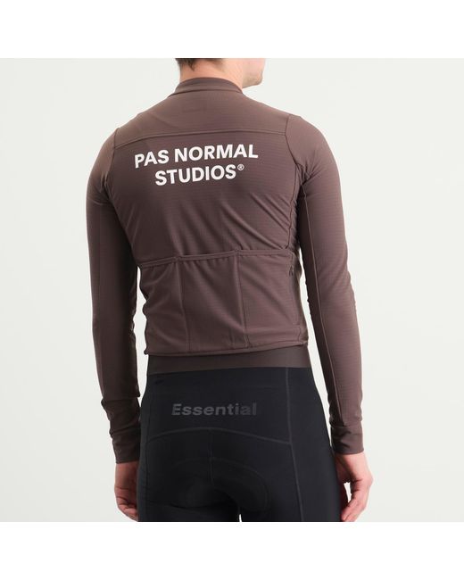 Pas Normal Studios Brown Essential Long Sleeve Jersey for men