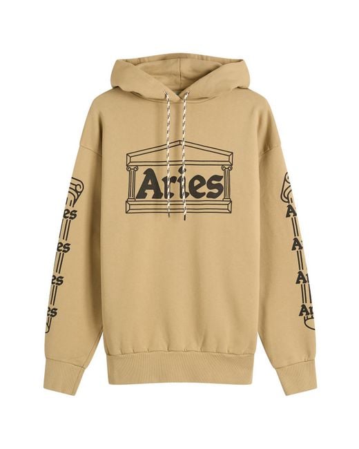 Aries Men's Natural Temple Hoodie