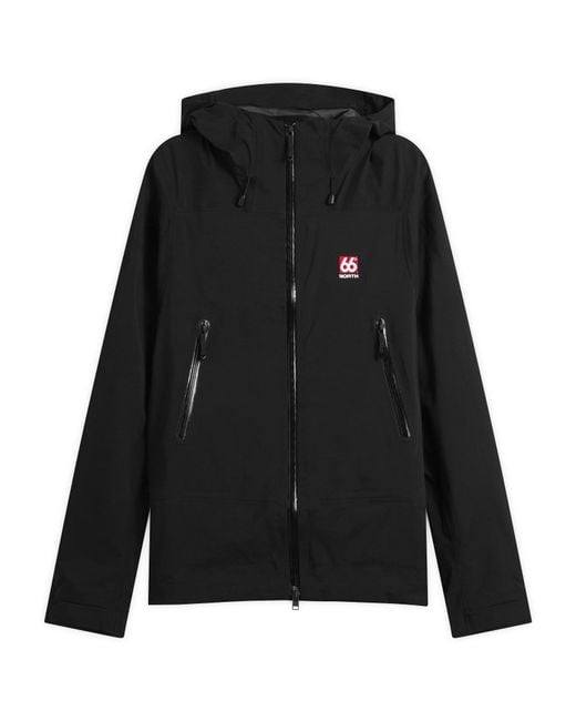 66 North Black Snaefell Shell Jacket for men