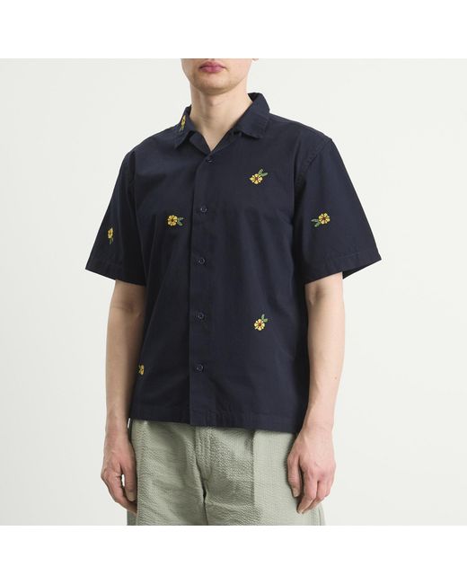 Service Works Blue Cross Stitch Shirt for men