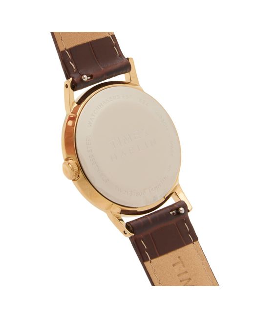 Timex Metallic Marlin 34Mm 3-Hand Quartz Watch