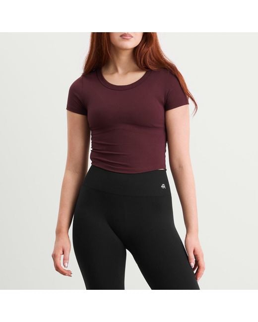 Nike Purple One Therma-Fit Short Sleeve Top