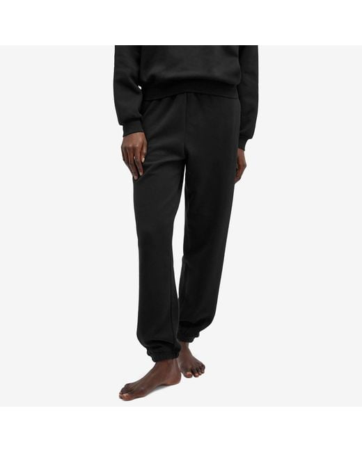 Skims Black Cotton Fleece Classic Sweatpants