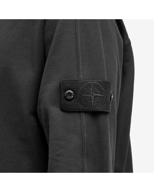 Stone Island Black Ghost Half Zip Sweat for men