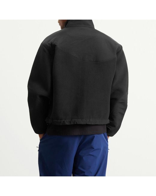 Dime Black Heavyweight Fleece Jacket for men