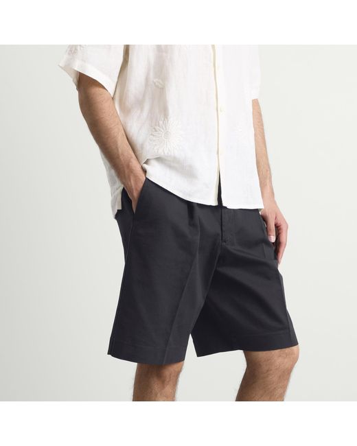 NN07 Blue Kay Pleated Shorts for men