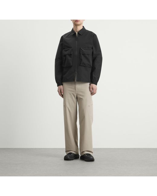 Purple Mountain Observatory Black Climate Shirt Jacket for men