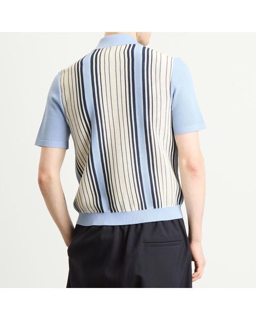 Amiri Blue Script Stripe Shirt for men