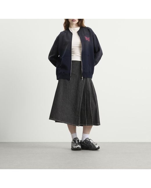 Needles Blue Deconstructed Zipped Sweat