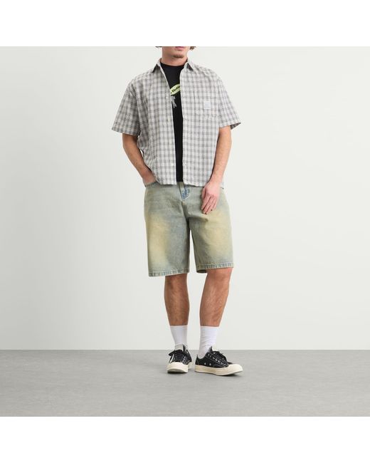 Butter Goods Gray Equipment Short Sleeve Shirt for men