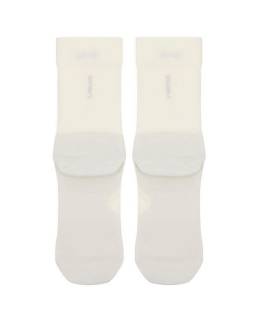 Satisfy White Merino Nylon Tube Socks for men