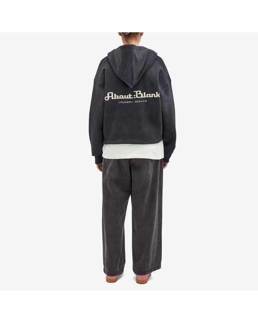 About Blank Black End. X 'Laundromat' Zip Hoodie