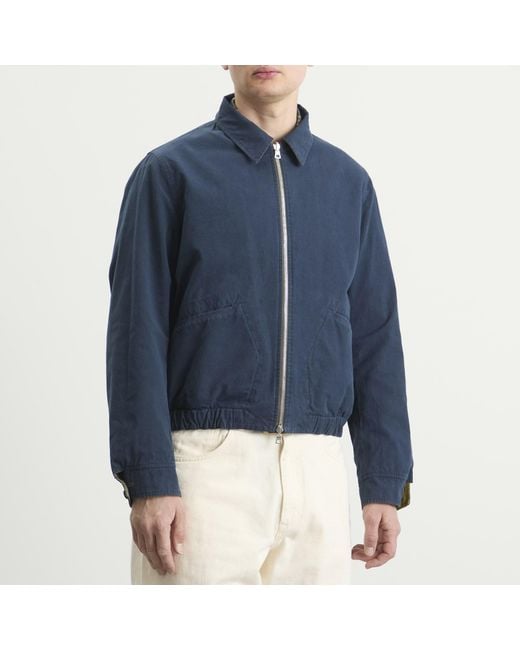 Drake's Green Reversible Blouson for men