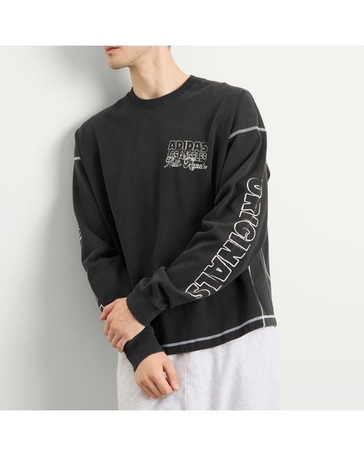 Adidas Black Og La Long Sleeved T-Shirt for men