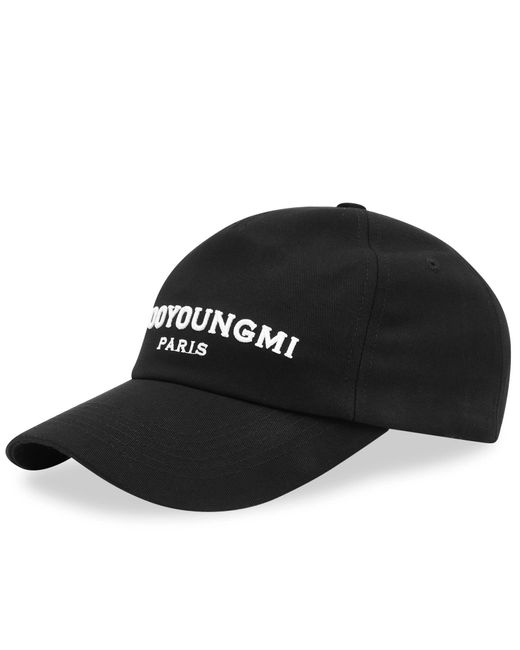 Wooyoungmi Black Large Logo Cap for men
