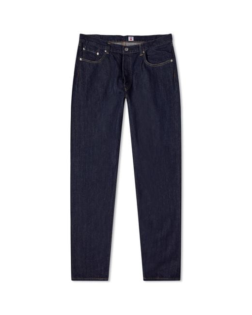Edwin Blue Regular Tapered Selvedge Jeans for men