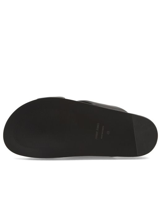 Anine Bing Black Emi Slides