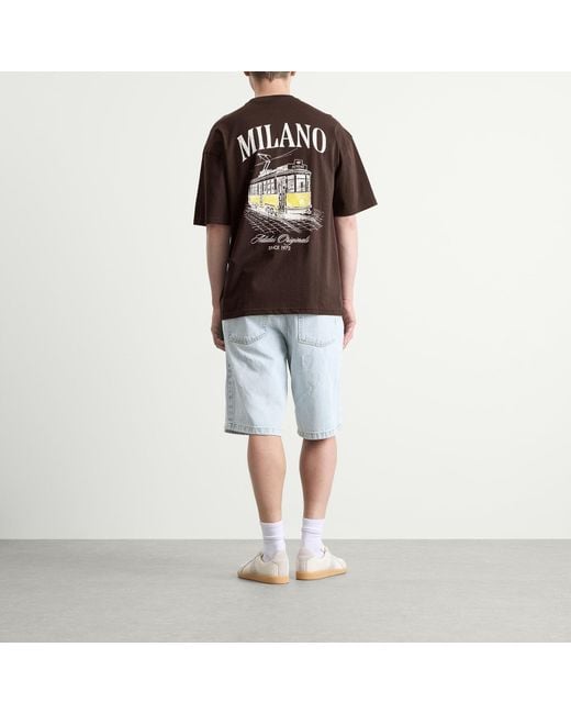 Adidas Brown Milan Graphic T-Shirt