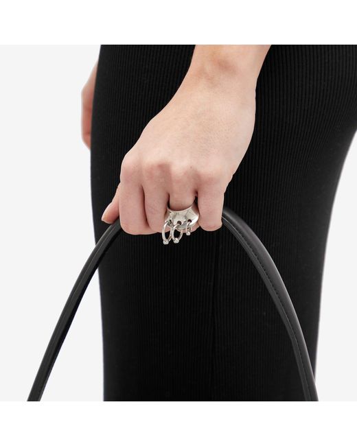 Jean Paul Gaultier White Multi Loops Ring
