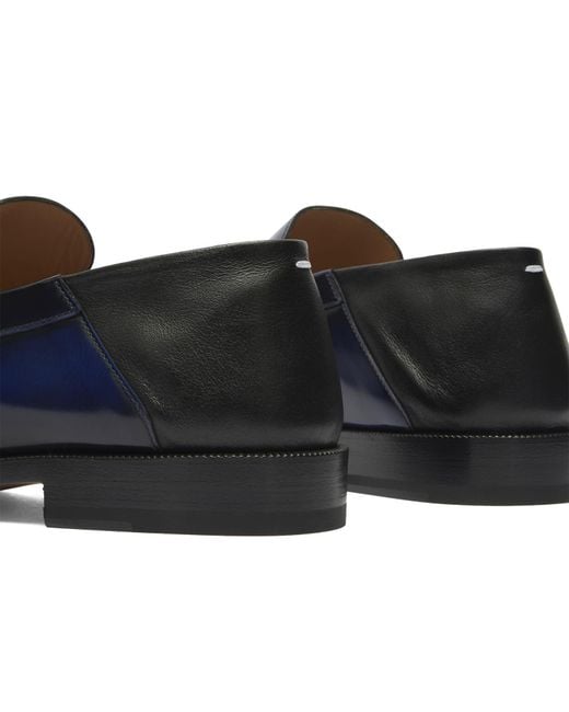 Maison Margiela Blue Collapsable Back Tabi Loafers for men
