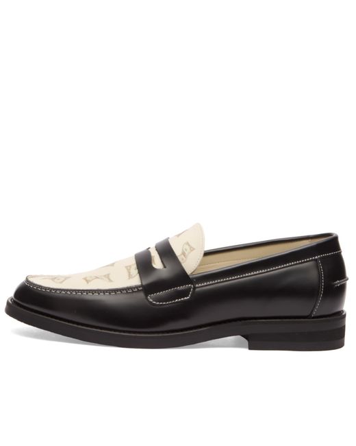 Duke & Dexter Black Wilde Dollar Bills Penny Loafer for men