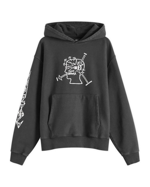 Brain Dead Black Neuro Free Association Hoodie for men