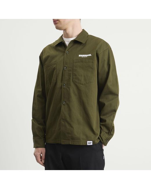 Neighborhood Green Classic Long Sleeve Work Shirt 2 for men