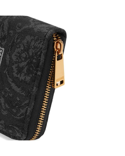 Versace Black Long Wallet