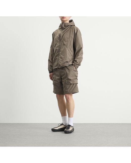 Goldwin Gray Ripstop Hooded Jacket for men