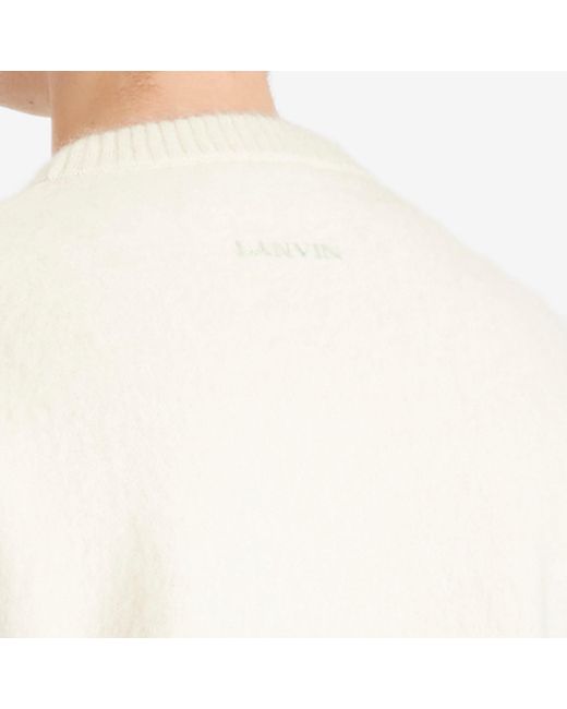 Lanvin White Striped Jumper for men