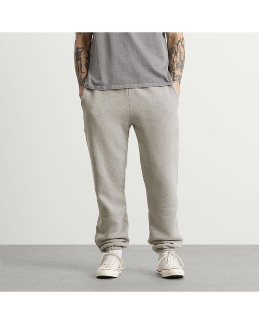 Les Tien Gray Heavyweight Classic Sweatpant for men