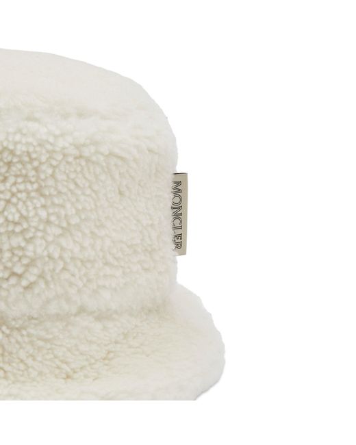 Moncler White Genius X Roc Nation Shearling Hat for men